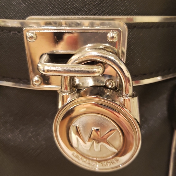 Michael Kors Hamilton Foil Trim Handbag - Picture 3 of 16